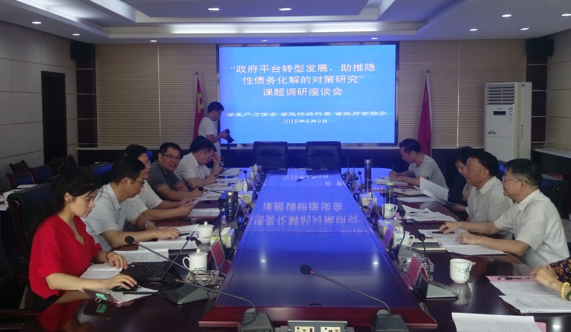 北冰院長參與“政府平臺轉(zhuǎn)型發(fā)展，助推隱性債務(wù)化解的對策研究”課題調(diào)研座談會